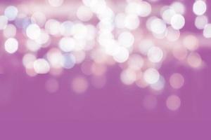 Abstract white bokeh and blur reflection lighting on violet background with space for texts. photo