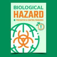 Biological Hazard Creative Promotion Banner Vector