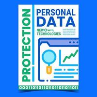 Personal Data Protection Promotion Banner Vector