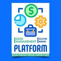 Data Management Platform Promotion Banner Vector