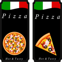 diverses pizzas savoureuses sucrées png