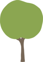 conception plate de dessin à main levée d'arbre de simplicité. png