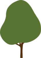 semplicità albero a mano libera disegno piatto design. png