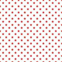 Red Seamless Stars Patterns On White Background vector
