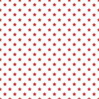 Red Seamless Stars Patterns On White Background vector