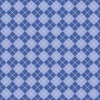 Simple Dark And Light Blue Seamless Argyle Square Pattern vector