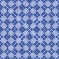 Simple Dark And Light Blue Seamless Argyle Square Pattern vector