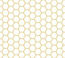 Orange and White Seamless Honeycomb Pattern vector