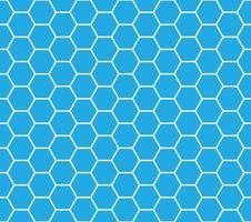 patrón de panal transparente azul vector