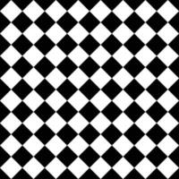 Black And White Seamless Diagonal Checkered And Squares Pattern vector