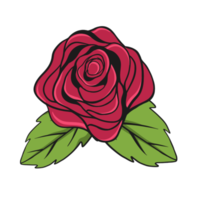 rose with leaf png