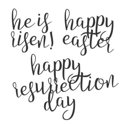Calligraphy Of Ink Resurrection Letters Vector