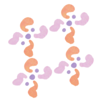 söt söt oregelbunden form ritad för hand png