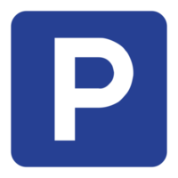 parkeren symbool teken Aan transparant achtergrond png