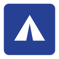 Camping Sign Symbol on Transparent Background png