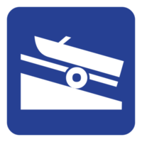 símbolo de signo de grada de barco sobre fondo transparente png