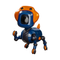 un mignon chien robot d'intelligence artificielle. png