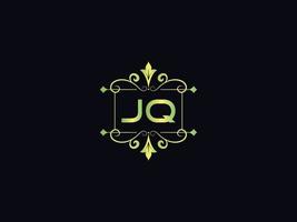 Modern Jq Logo Icon, Alphabet Jq Luxury Letter Design vector