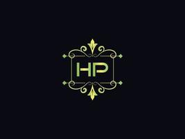 Hp Letter Logo, Monogram Hp Luxury Logo Icon Vector