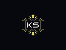 Stylish Ks Luxury Logo, Typography Ks Logo Letter Design vector