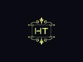 Ht Letter Logo, Monogram Ht Luxury Logo Icon Vector