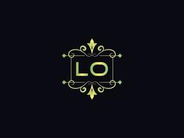 Simple Lo Logo Vector, initial Lo Luxury Logo vector