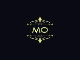 Monogram Mo Luxury Logo, Abstract MO Letter Logo Template Vector