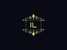 Abstract Il Logo Icon, Minimal Il Luxury Logo Letter Vector