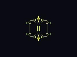 Abstract II Logo Icon, Minimal Ii Luxury Logo Letter Vector