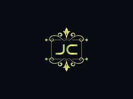 Modern Jc Logo Icon, Alphabet Jc Luxury Letter Design vector