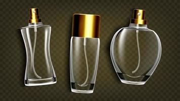 productos de perfumería, juego de vectores de maquetas de agua de baño