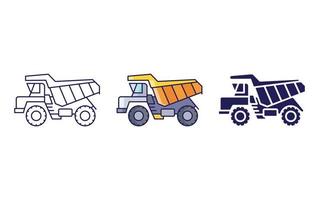 Loading truck icon vector