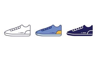 Sneaker shoe icon vector