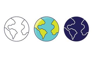 Earth vector icon