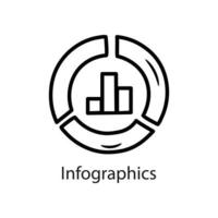 Info graphics Outline Icon Design illustration. Data Symbol on White background EPS 10 File vector