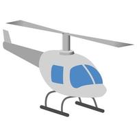 Helicopter Shipping - Isometric 3d illustration. vector