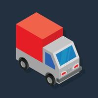 Truck - Isometric 3d illustration. vector