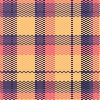 Tartan plaid pattern with dark color. vector
