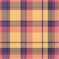 Tartan plaid pattern with dark color. vector