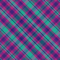 Tartan plaid pattern with dark color. vector