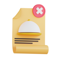 icono 3d de servicios de comida png