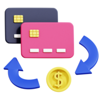 Payment Transaction 3D Icon png