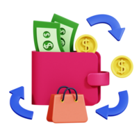 Payment Transaction 3D Icon png