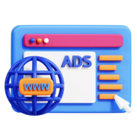 Marketing Advertisement 3D Icon png