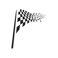Race flag icon design vector