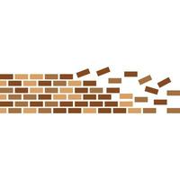 Brick wall icon vector