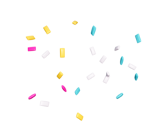 gomme colorée battant illustration 3d png