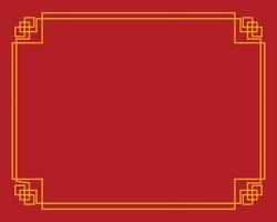 Chinese border design vector