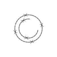 barbed wire vector illustration