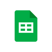 logotipo de aplicaciones de hojas de Google